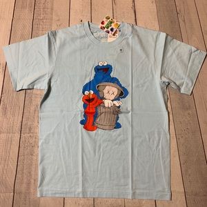 Kaws x Sesame Street Companion Trash Can Tee